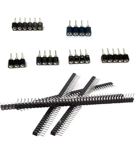 Amazon.com: uxcell 20Pcs 2.54mm Pitch 2x3-Pin Double Row Straight